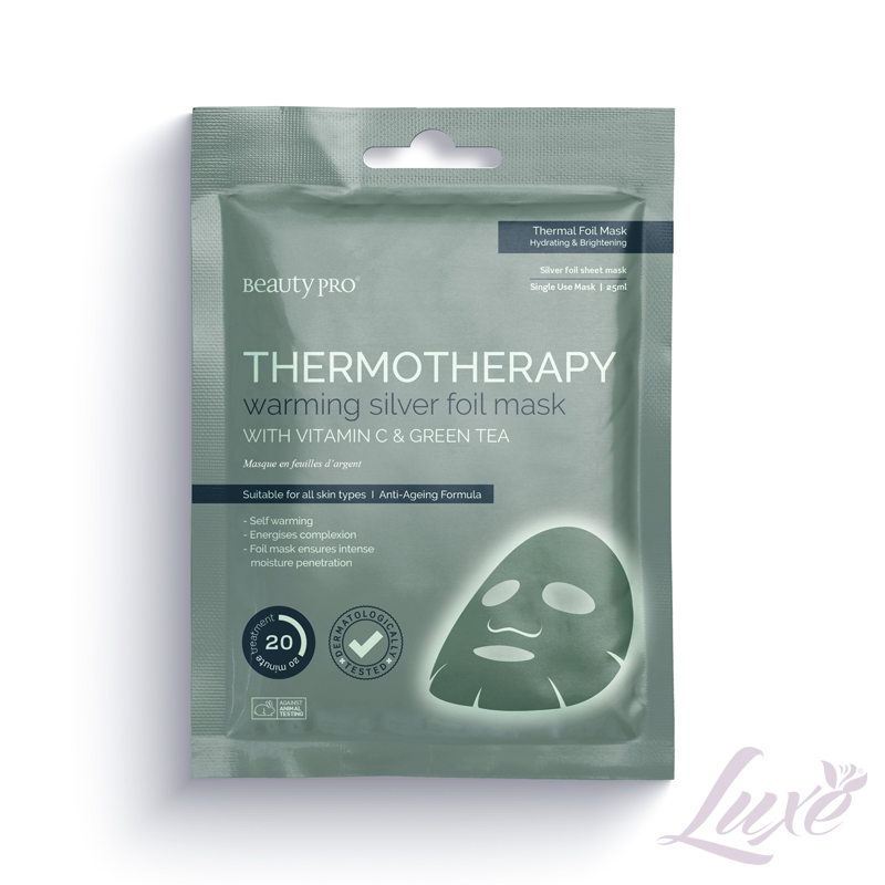 Beauty Pro Thermotherapy Warming Silver Face Mask
